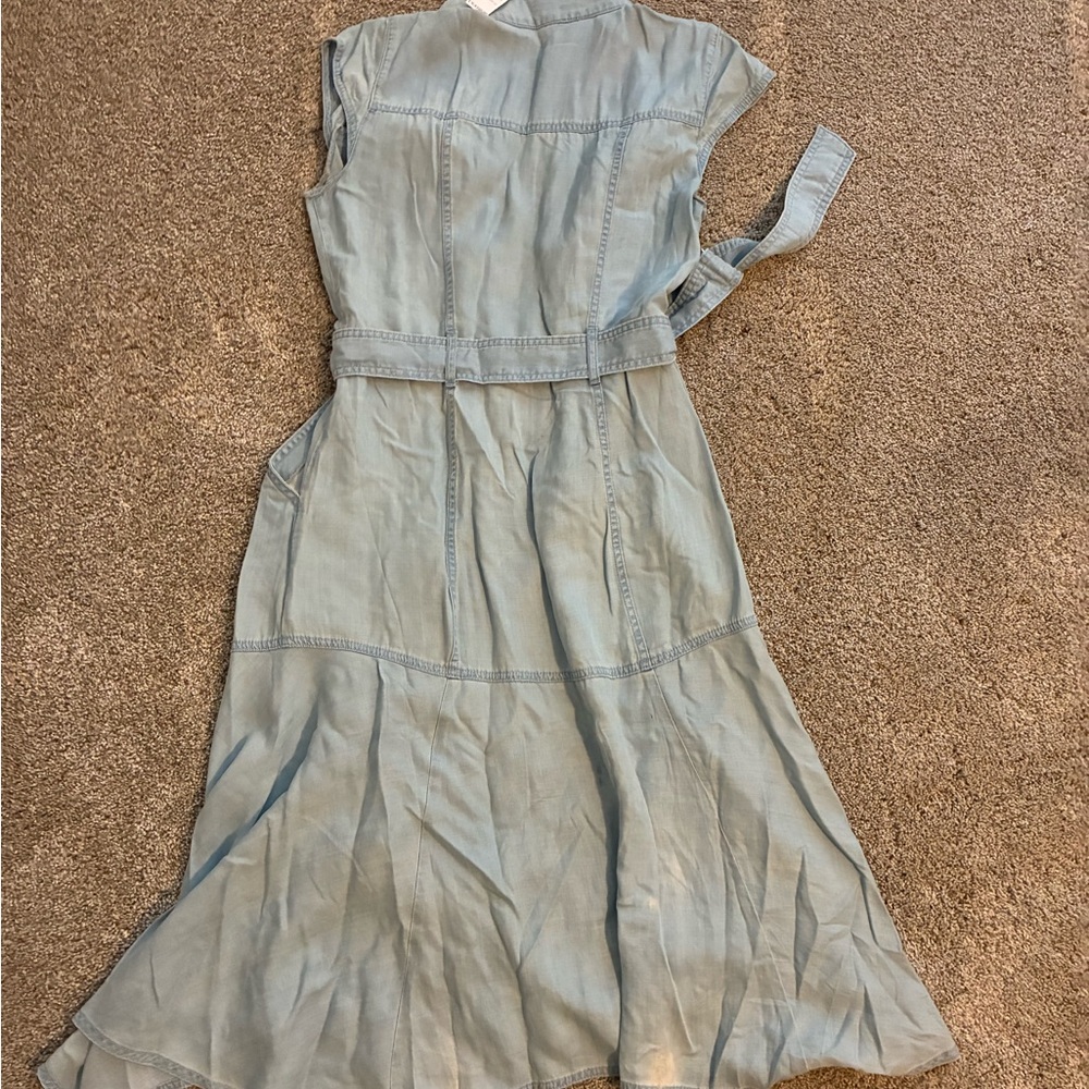 NWT White House Black Market Sky Blue Midi Dress - Picture 4 of 4